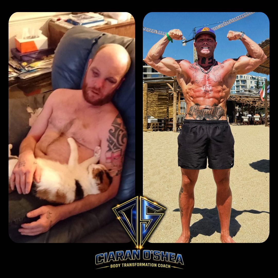 Coach Ciaran before and after — I've walked the walk